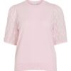 Vila VIChe O-Neck 2/4 Knit Top Ballet Slipper