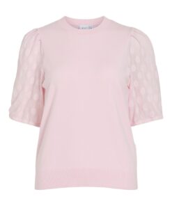 Vila VIChe O-Neck 2/4 Knit Top Ballet Slipper