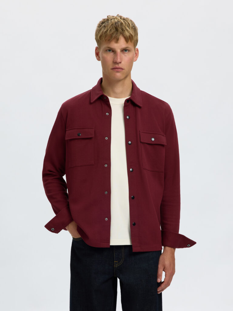 Selected Homme SLMJackie Sweat Jacket Tawny Port