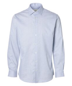 Selected Homme SLMFilip Performance Slim Ls Shirt Bright White