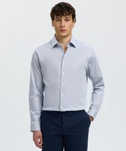 Selected Homme SLMFilip Performance Slim Ls Shirt Sky Captain