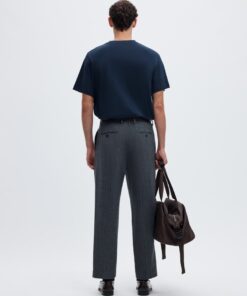 Selected Homme SLMTaj Peach Ss O-Neck Tee Sky Captain