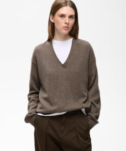 InWear TallyIW Monika V-Neck Chocolate Brown Melange