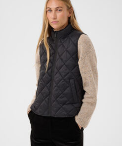 Part Two CarlotaPW Warm Waistcoat Black