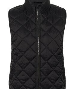 Part Two CarlotaPW Warm Waistcoat Black