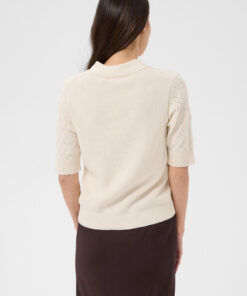 Part Two CiniaPW Pullover Whitecap Gray