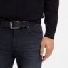 Boss Erman L Leather Belt Black