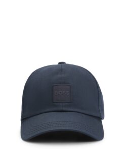 Boss Cotton Twill Cap with Logo Patch Dark Blue