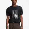Hugo Daffilo Cotton Jersey T-Shirt Black