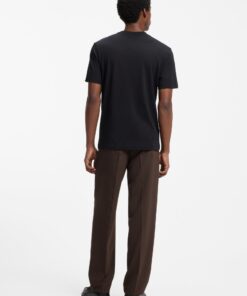 Hugo Daffilo Cotton Jersey T-Shirt Black