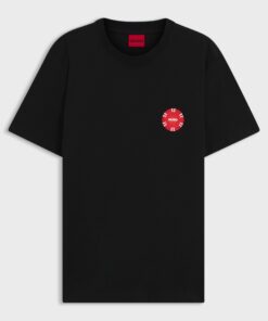 Hugo Datril Cotton Jersey T-shirt Black