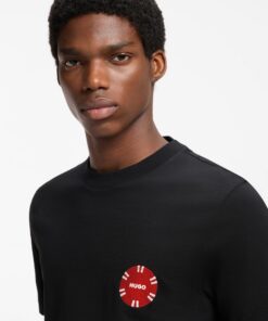 Hugo Datril Cotton Jersey T-shirt Black