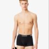 Lacoste 3-Pack Stretch Cotton Trunks Black
