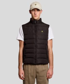 Lyle&Scott Quilted Gilet Jet Black