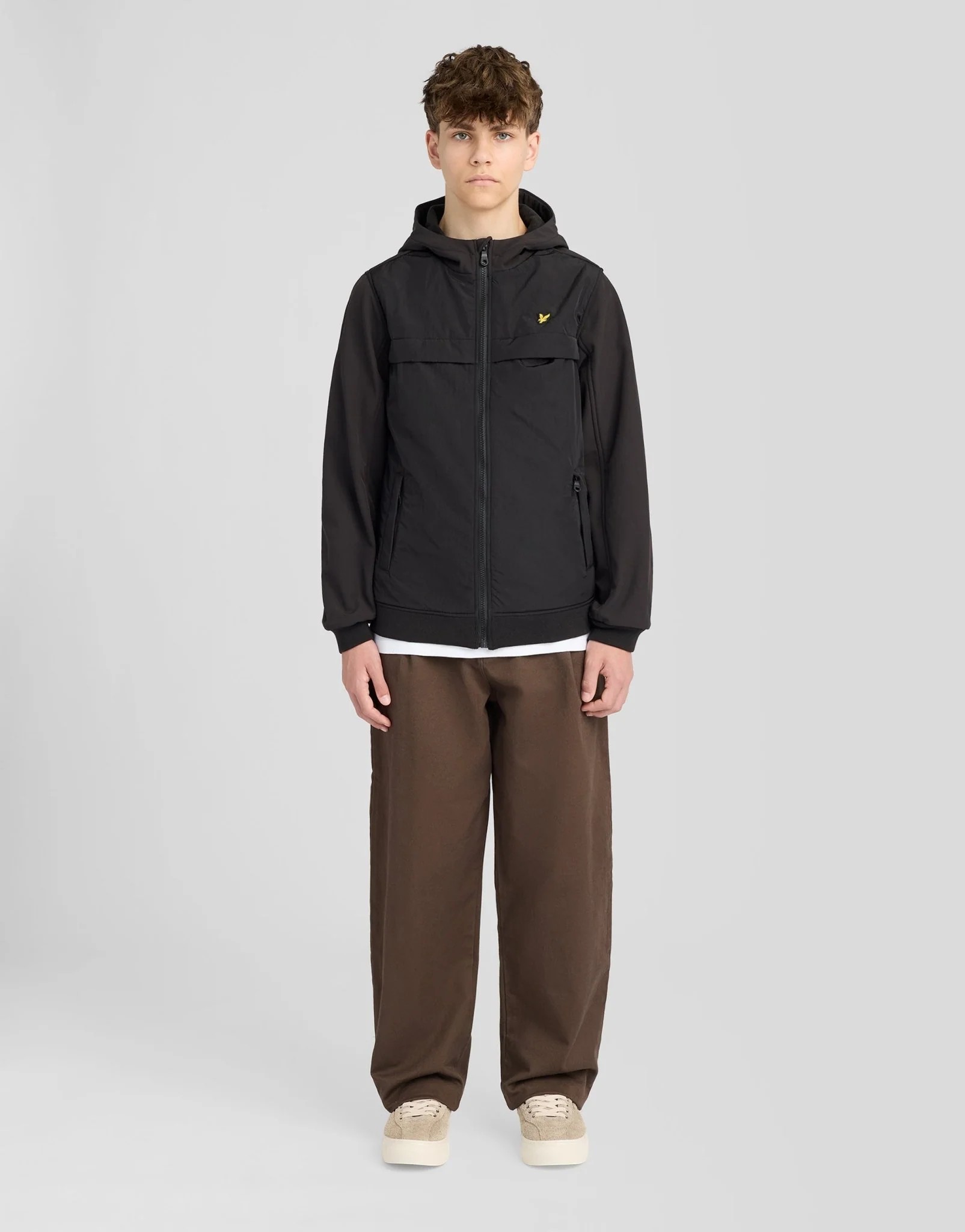 Lyle&Scott Softshell Hybrid Jacket Jet Black