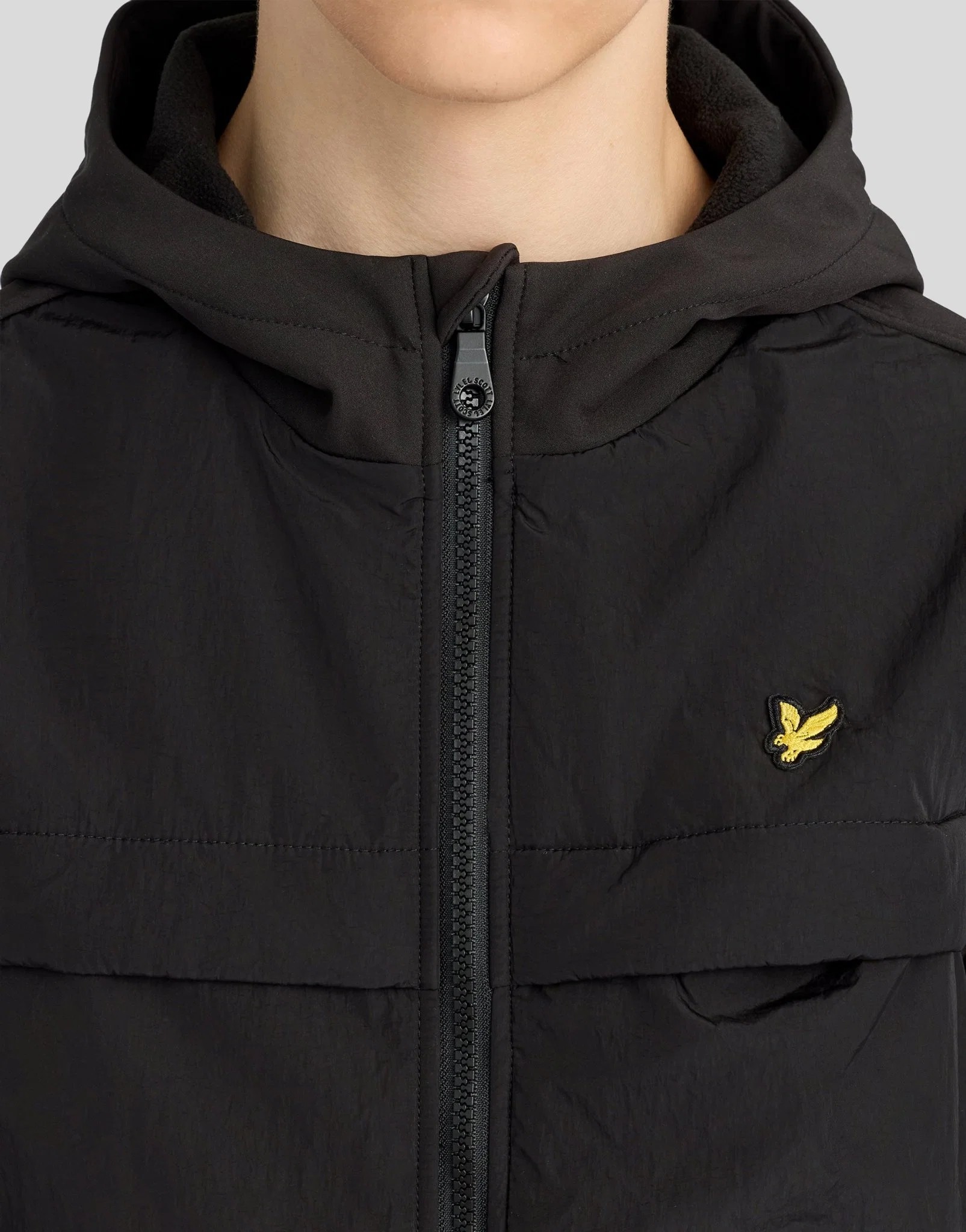 Lyle&Scott Softshell Hybrid Jacket Jet Black