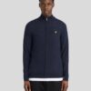Lyle&Scott Lambswool Blend Zip Cardigan Dark Navy Marl
