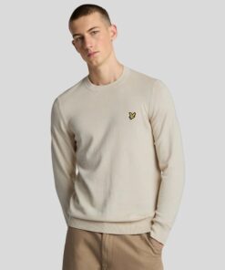 Lyle&Scott Cotton Merino Crew Neck Jumper Cove