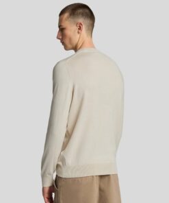 Lyle&Scott Cotton Merino Crew Neck Jumper Cove