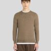 Lyle&Scott Cotton Merino Crew Neck Jumper Khaki Ash