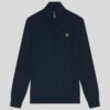 Lyle&Scott Cotton Merino 1/4 Zip Jumper Dark Navy