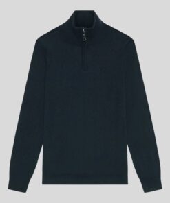 Lyle&Scott Merino Wool 1/4 Zip Jumper Dark Navy