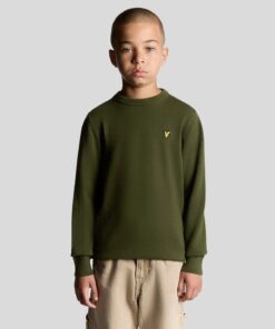 Lyle&Scott Cotton Crew Neck Jumper Deep Depths