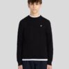 Lyle&Scott Cotton Crew Neck Jumper Jet Black