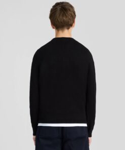 Lyle&Scott Cotton Crew Neck Jumper Jet Black