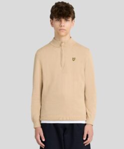 Lyle&Scott 1/4 Zip Jumper Sand Storm