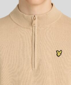 Lyle&Scott 1/4 Zip Jumper Sand Storm