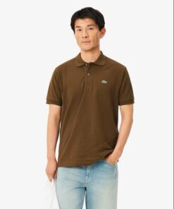 Lacoste Classic Fit L.12.12 Original Polo Shirt Coffee Brown