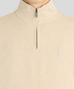 Lyle&Scott Superfine Cotton 1/4 Zip Sweatshirt Mask Grey