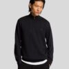 Lyle&Scott Superfine Cotton 1/4 Zip Sweatshirt Jet Black