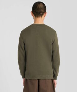 Lyle&Scott Cotton Crew Neck Sweatshirt Khaki Ash