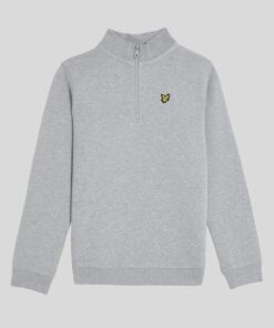 Lyle&Scott 1/4 Zip Jumper Light Grey Marl