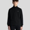 Lyle&Scott 1/4 Zip Cotton Jumper Jet Black