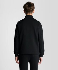 Lyle&Scott 1/4 Zip Cotton Jumper Jet Black