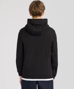 Lyle&Scott Pixelated Eagle Print Hoodie Jet Black
