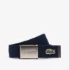 Lacoste L.12.12 Concept French Made Belt Navy