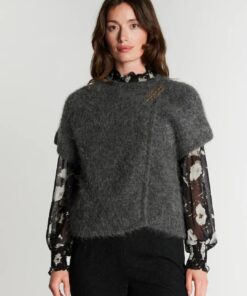 Rue de Femme RDFYana Knit Vest Dark Rock