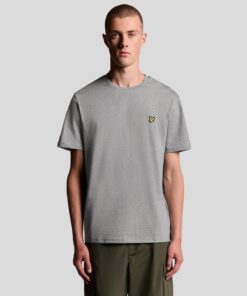 Lyle&Scott Cotton Crew Neck T-Shirt Mid Grey Marl