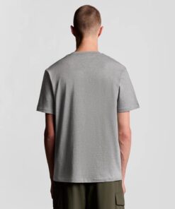 Lyle&Scott Cotton Crew Neck T-Shirt Mid Grey Marl