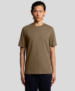 Lyle&Scott Cotton Crew Neck T-Shirt Khaki Ash
