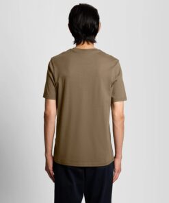 Lyle&Scott Cotton Crew Neck T-Shirt Khaki Ash