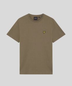 Lyle&Scott Cotton Crew Neck T-Shirt Khaki Ash
