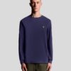 Lyle&Scott Long Sleeve Cotton T-Shirt Navy