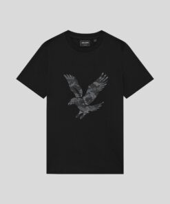 Lyle&Scott Pixelated Eagle Graphic T-Shirt Jet Black