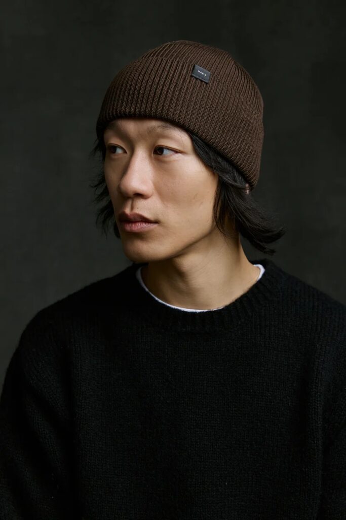 Makia Merino Beanie Dark Brown