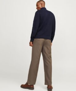 Jack & Jones JJMilano Stitch Knit Half Zip Night Sky